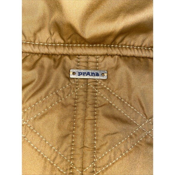 Prana Quilted Jacket Women’s Size XL, Yellow/Golden Color, Full Zip, Pockets - Picture 4 of 9